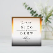 Elegante Bären-Stolz-Hochzeit Save The Date (Stehend Vorderseite)