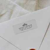 Elegante Barn Wedding Rücksendeadresse