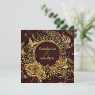 Elegante barocke Einladung zur Hochzeit