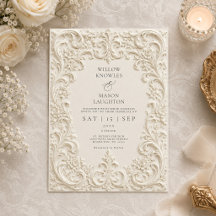 Elegante barocke Hochzeit mit Vintage-Schriftrolle