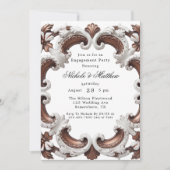 Elegante barocke Hochzeitsparty Einladung (Vorderseite)