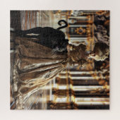 Elegante Barockfrauen mit Black Pantha Puzzle (Horizontal)