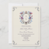 Elegante Barockhochzeit Einladung (Vorderseite)