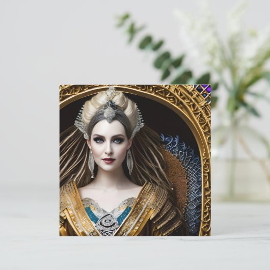 Elegante Barockkönigin (Stehend Vorderseite)