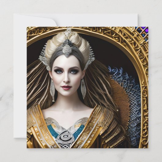 Elegante Barockkönigin (Vorderseite)