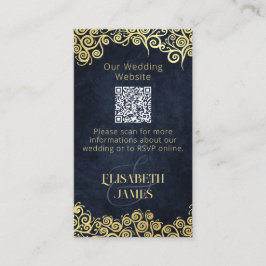 Elegante Barockmarche und schicke Goldmedaille Hoc Begleitkarte