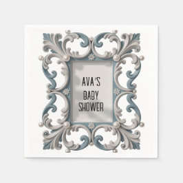 Elegante Baroque Baby Boy Dusche Serviette