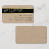 Elegante Basiskontaktkarte für jeden Beruf Telefonnummerkarte (Vorne/Hinten)