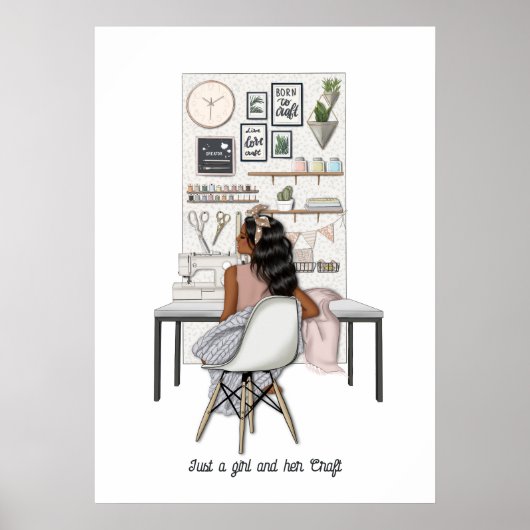 Elegante Bastelkönigin Poster (Vorne)