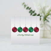 Elegante Baubel und Sterne Einladung (Stehend Vorderseite)