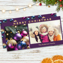 Elegante Bauble Ornaments Foto Weihnachten