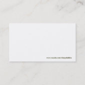 Elegante Baum-Visitenkarte Visitenkarte (Rückseite)