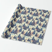 Elegante Bäume Geschenkpapier (Ungerollt)
