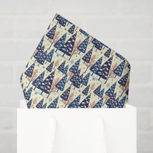 Elegante Bäume Seidenpapier (Geschenktüte)