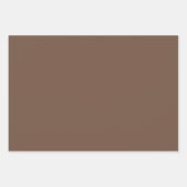 Elegante Baumwoll-Blume mit neutralen Erdfarben Geschenkpapier Set (Vorderseite 3)