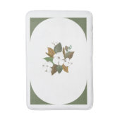 Elegante Baumwolle Blume Bathmat mit dekorativem B Badematte (Vorderseite Vertikal)