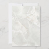 Elegante Bautismo de Bebé de Oro Rosa Rojo Einladung (Rückseite)