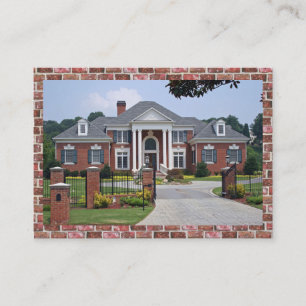 Elegante Bauweise / Real Anwesen Business Card Visitenkarte