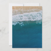 Elegante Beach Blue Ocean Graduation Party Einladung (Rückseite)
