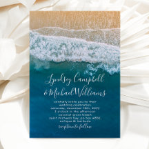Elegante Beach Blue Ocean Wedding