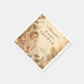 Elegante Beach-Boho-Baby-Party Serviette (Ecke)