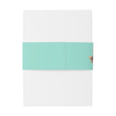 Elegante Beach Conch Muschel Hochzeit Einladungsbanderole (Rückseitenbeispiel)