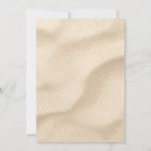 Elegante Beach Hochzeit Einladung (Rückseite)