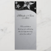 Elegante Beach Hochzeit in Urlaubsort Themenprogra Programm (Rückseite)