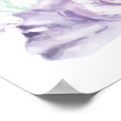 Elegante Beach Ocean Corals Baby Dusche Willkommen Poster (Ecke)