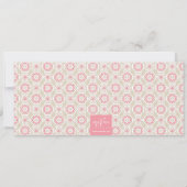 Elegante Beach Pattern Party Einladung (Rückseite)