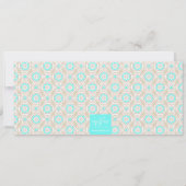 Elegante Beach Pattern Party Einladung 2 (Rückseite)