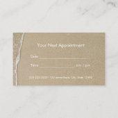 Elegante Beach & Starfish Erinnerung Terminkarte (Rückseite)