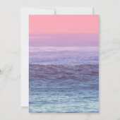 Elegante Beach String Lights Tropical Wedding Einladung (Rückseite)