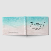 Elegante Beach Summer Watercolor Einladung zur Hoc Gästebuch (Voll)
