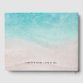 Elegante Beach Summer Watercolor Einladung zur Hoc Gästebuch (Rückseite)