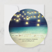 Elegante Beach Summer Wedding Save the Date Card Einladung (Rückseite)