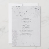 Elegante Beach Wedding Einladung (Vorderseite)