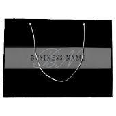 Elegante bearbeitbare Skriptbezeichnung/anderer Te Große Geschenktüte (Rückseite)