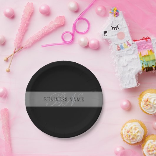 Elegante bearbeitbare Skriptbezeichnung/anderer Te Pappteller (Party)