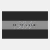 Elegante bearbeitbare Skriptbezeichnung/anderer Te Rechteckiger Aufkleber (Vorderseite)