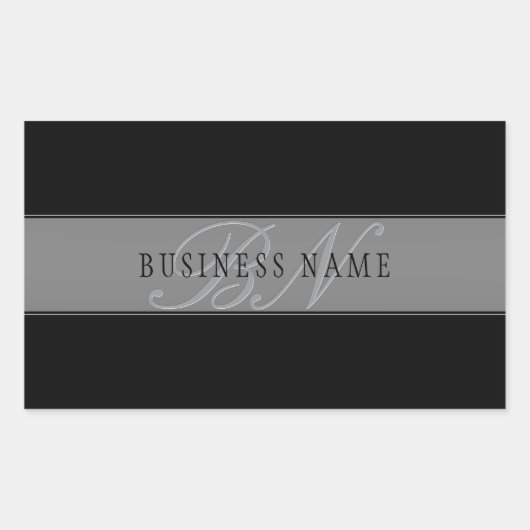 Elegante bearbeitbare Skriptbezeichnung/anderer Te Rechteckiger Aufkleber (Vorderseite)