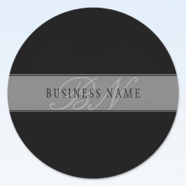 Elegante bearbeitbare Skriptbezeichnung/anderer Te Runder Aufkleber