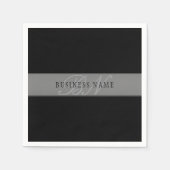 Elegante bearbeitbare Skriptbezeichnung/anderer Te Serviette (Vorderseite)