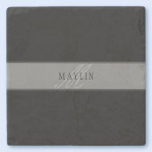 Elegante bearbeitbare Skriptbezeichnung/anderer Te Steinuntersetzer