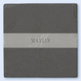 Elegante bearbeitbare Skriptbezeichnung/anderer Te Steinuntersetzer