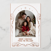 Elegante bearbeitbare Weihnachtskarten Vorlage Url (Vorderseite)