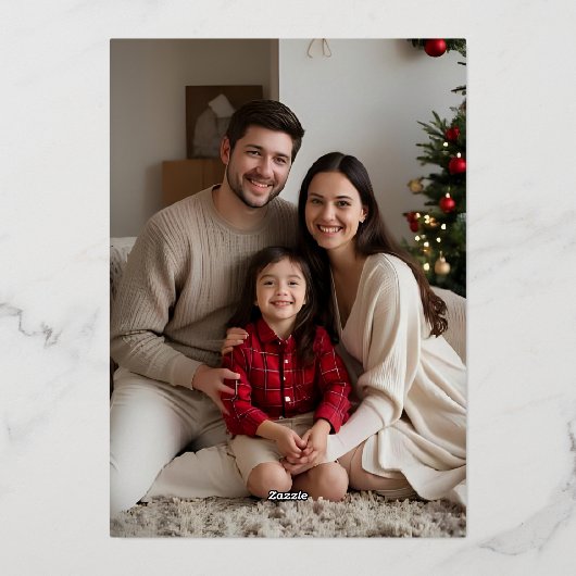 Elegante bearbeitbare Weihnachtskarten Vorlage Url (Rückseite)