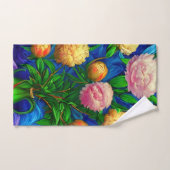 Elegante Beautiful Peony Collection Badhandtuch Set (Handtuch)