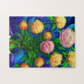 Elegante Beautiful Peony Collection Puzzle (Horizontal)