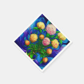 Elegante Beautiful Peony Collection Serviette (Ecke)